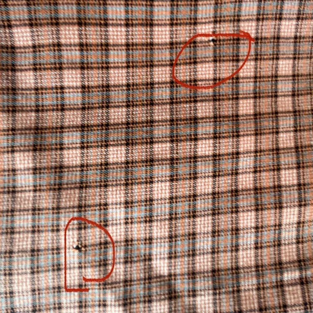 Columbia Mens Plaid Short Sleeve‎ Button Down Shirt Brown Tan Size Large L